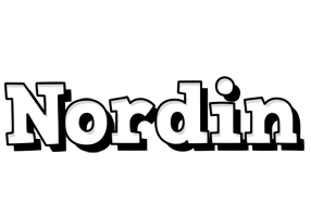 Nordin snowing logo