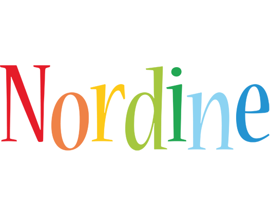 Nordine birthday logo