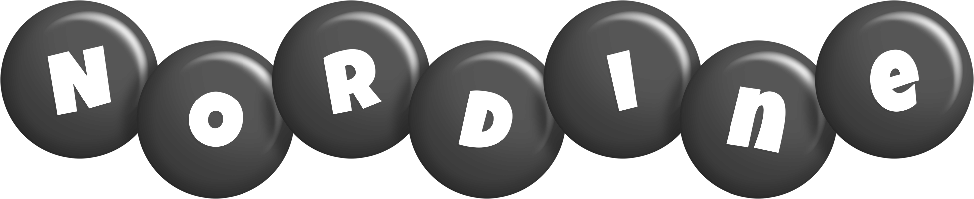 Nordine candy-black logo