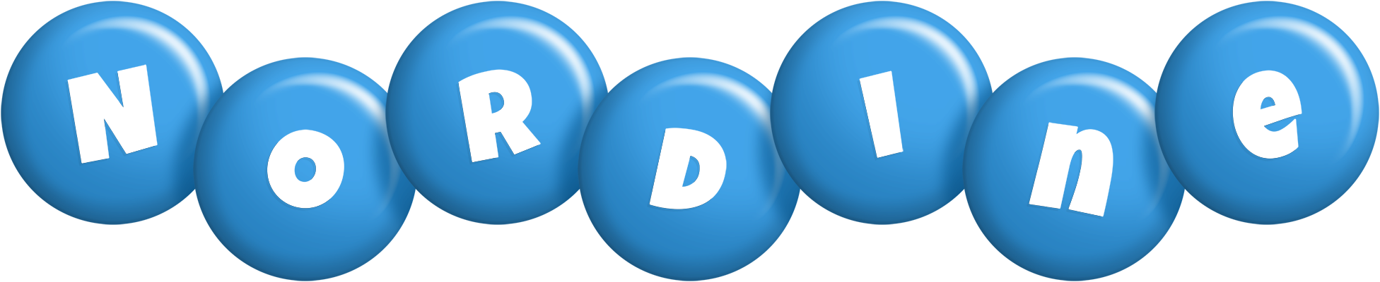 Nordine candy-blue logo