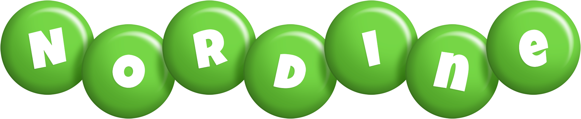 Nordine candy-green logo