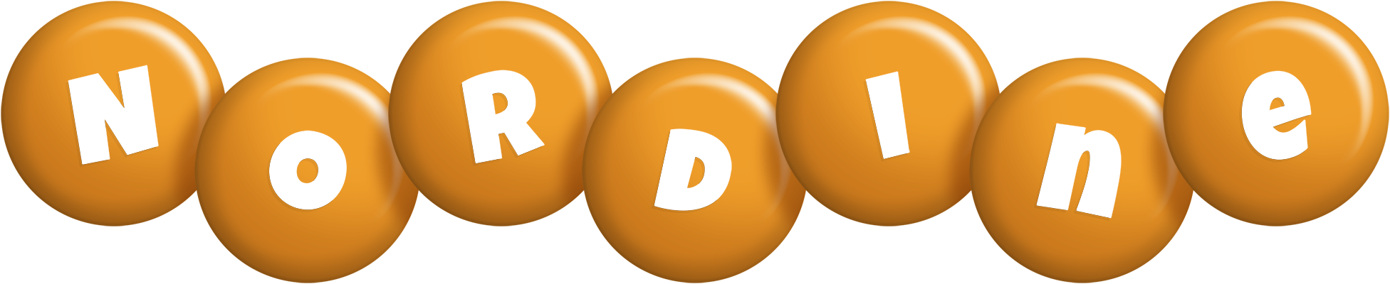 Nordine candy-orange logo