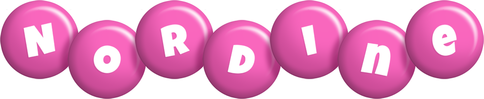 Nordine candy-pink logo