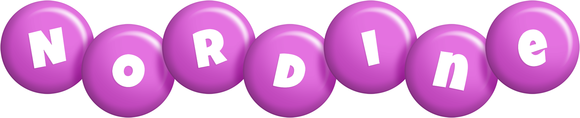 Nordine candy-purple logo