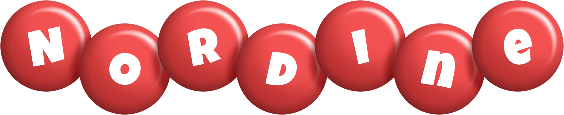 Nordine candy-red logo