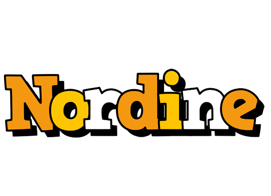 Nordine cartoon logo