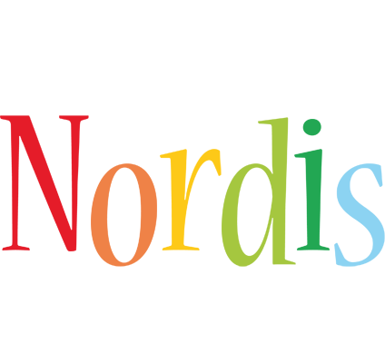 Nordis birthday logo