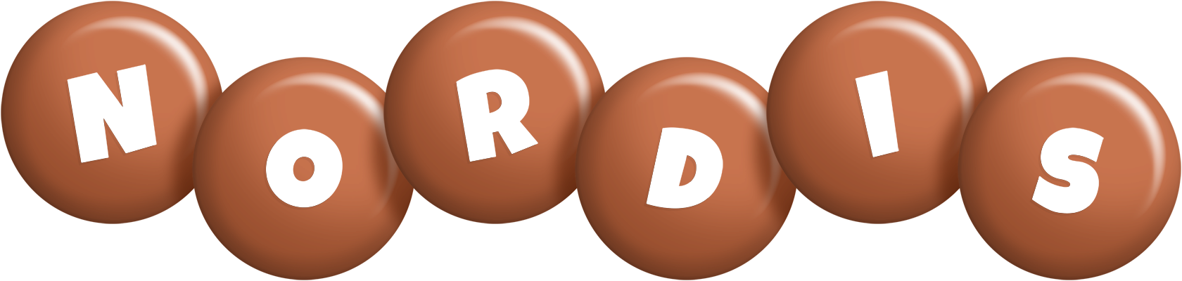 Nordis candy-brown logo