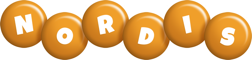 Nordis candy-orange logo