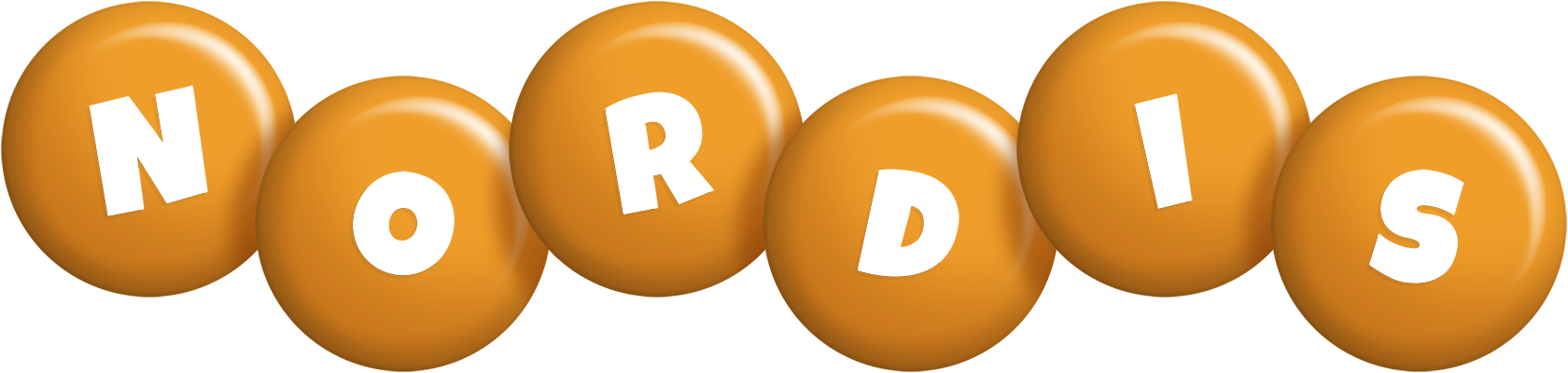 Nordis candy-orange logo