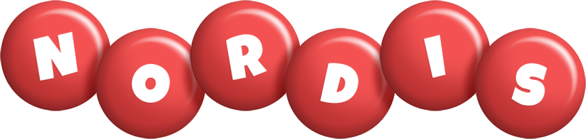 Nordis candy-red logo