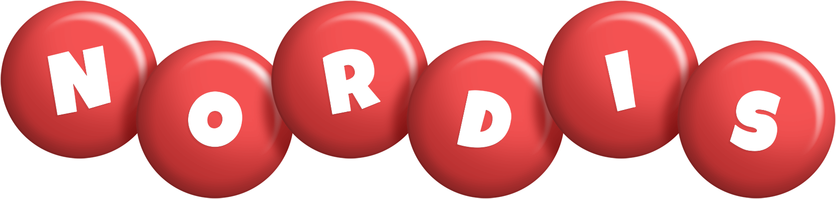 Nordis candy-red logo