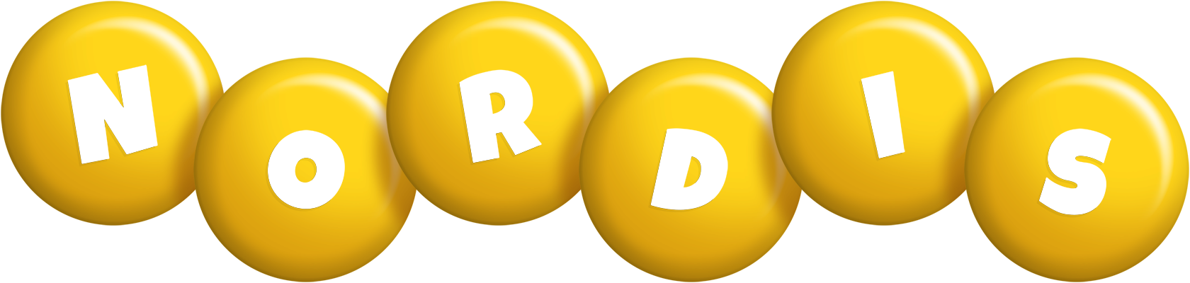 Nordis candy-yellow logo