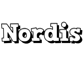 Nordis snowing logo