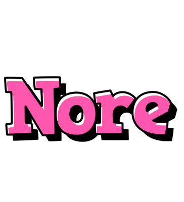 Nore girlish logo