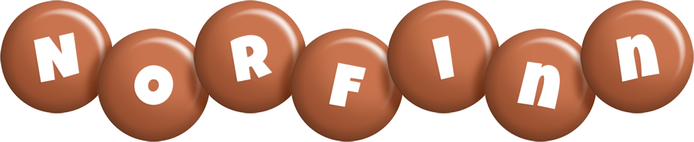 Norfinn candy-brown logo