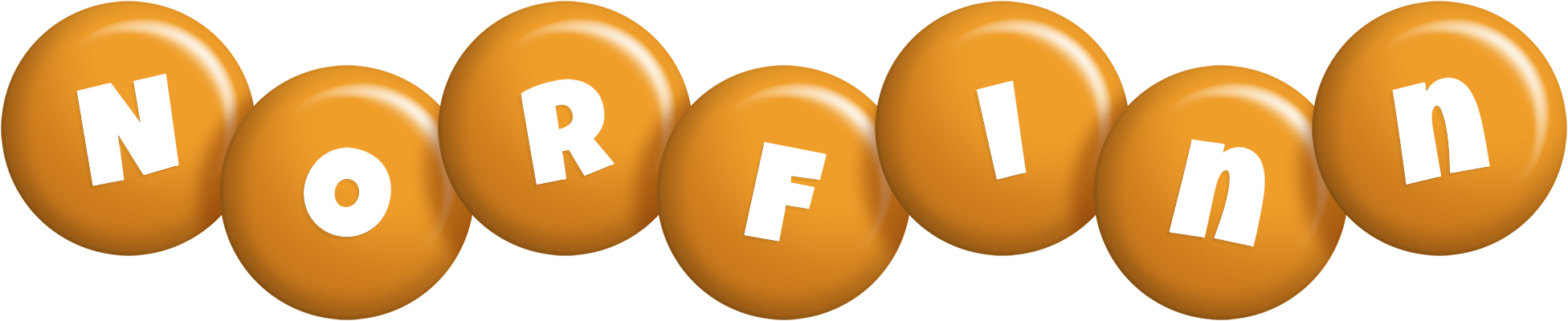 Norfinn candy-orange logo