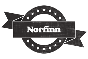 Norfinn grunge logo