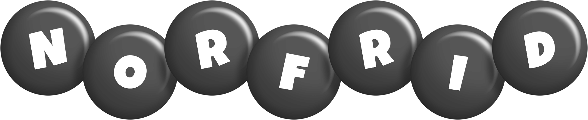 Norfrid candy-black logo
