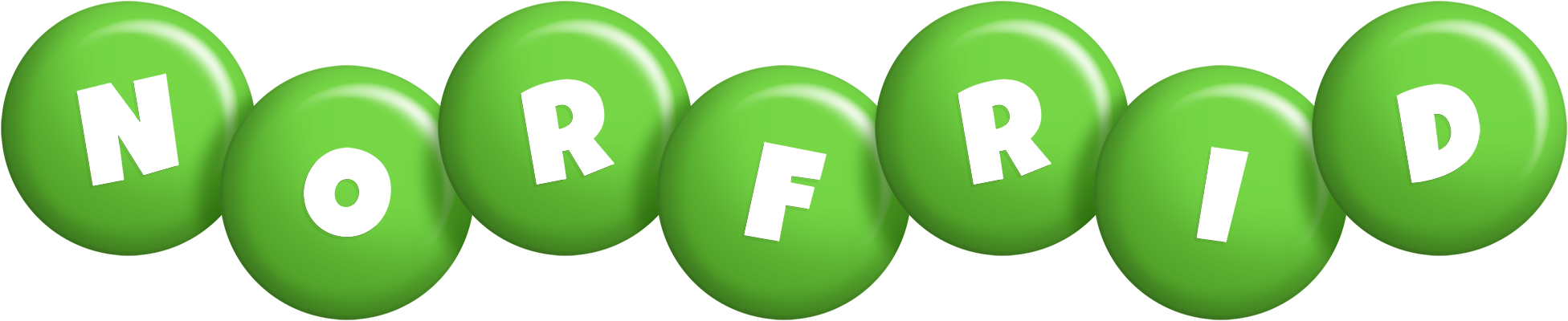 Norfrid candy-green logo