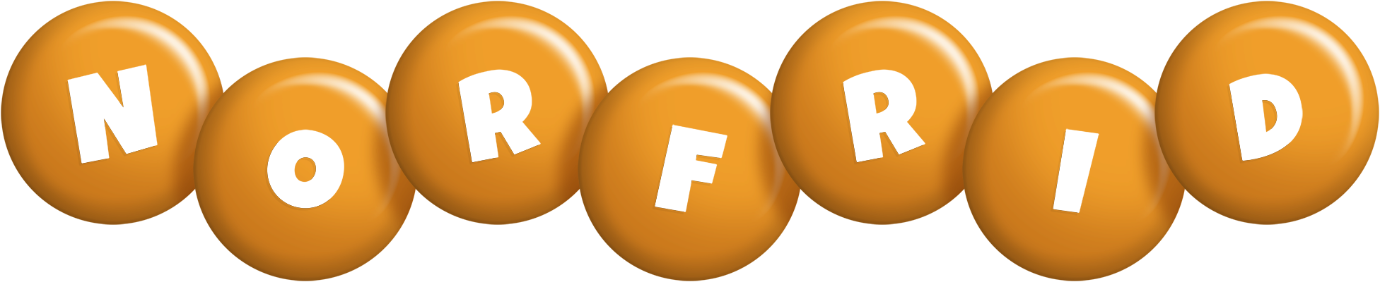 Norfrid candy-orange logo