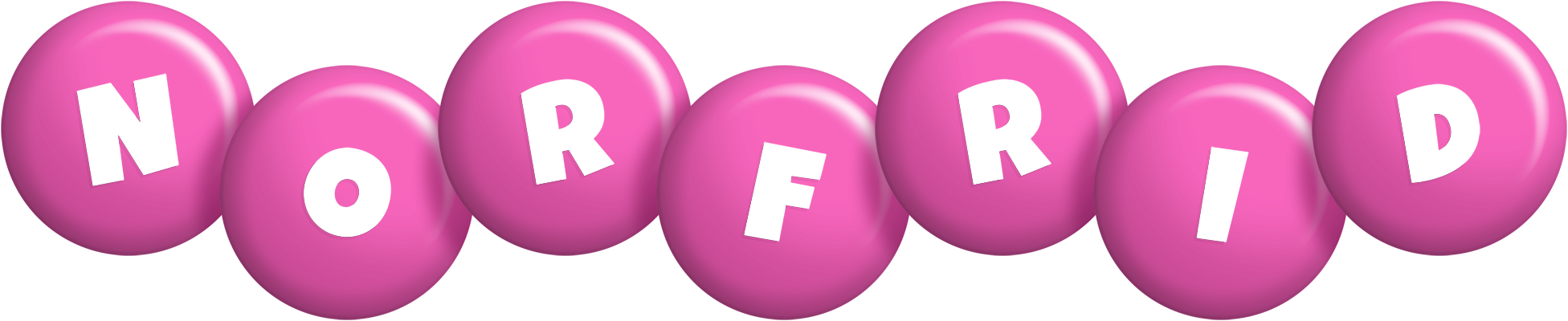 Norfrid candy-pink logo