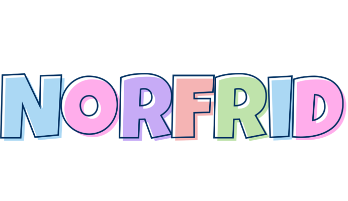 Norfrid pastel logo