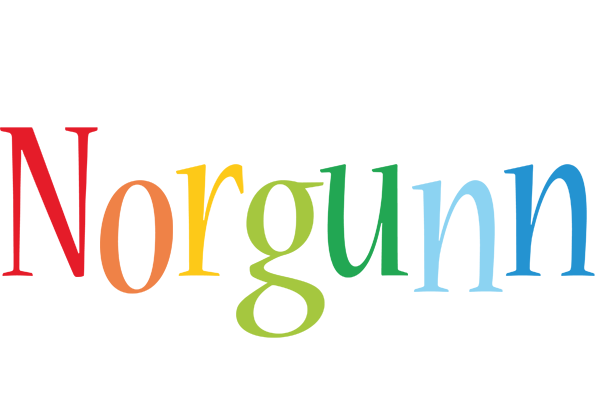 Norgunn birthday logo