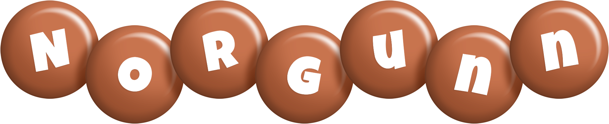 Norgunn candy-brown logo
