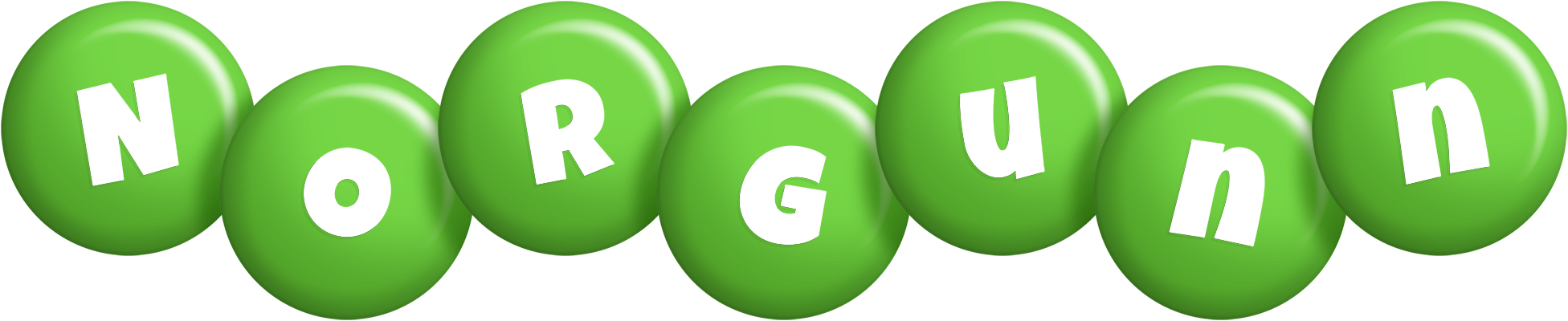 Norgunn candy-green logo