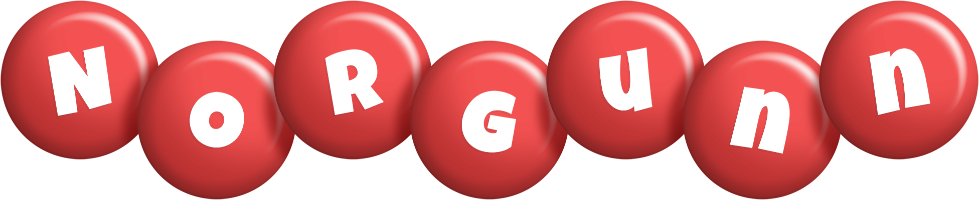 Norgunn candy-red logo