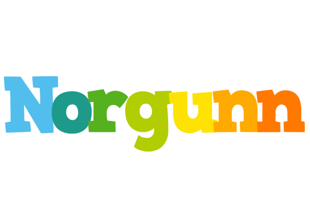Norgunn rainbows logo
