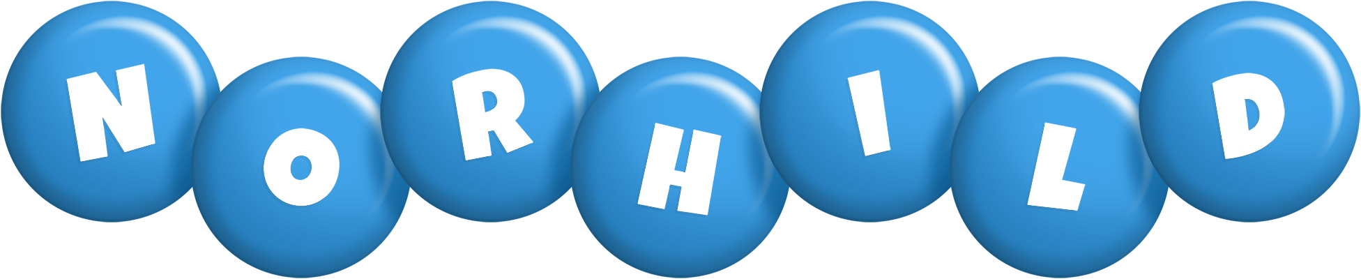 Norhild candy-blue logo