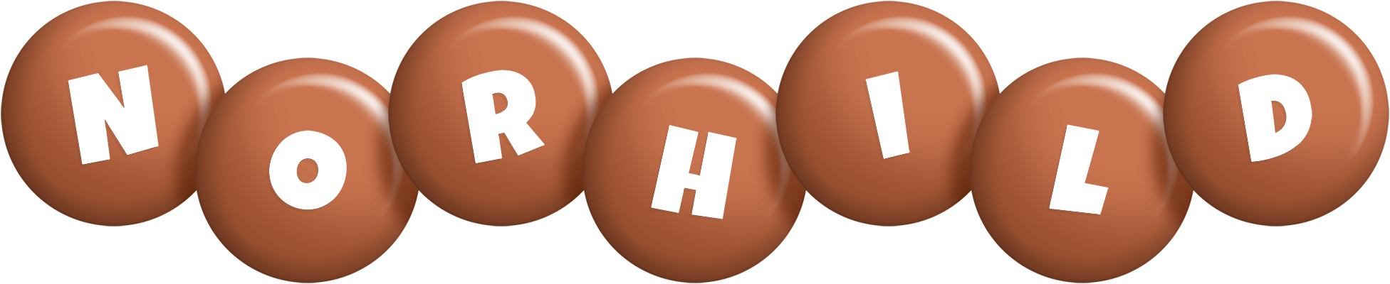 Norhild candy-brown logo