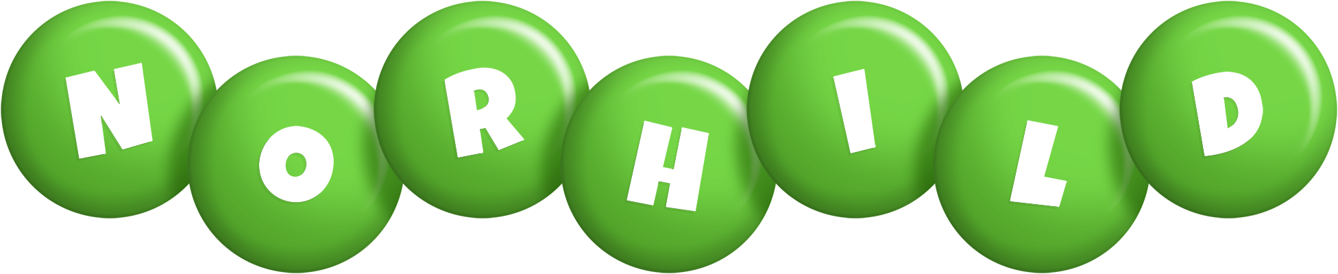 Norhild candy-green logo