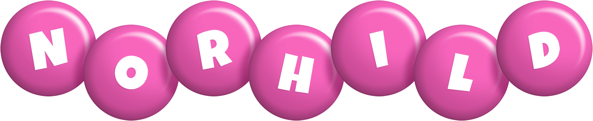 Norhild candy-pink logo
