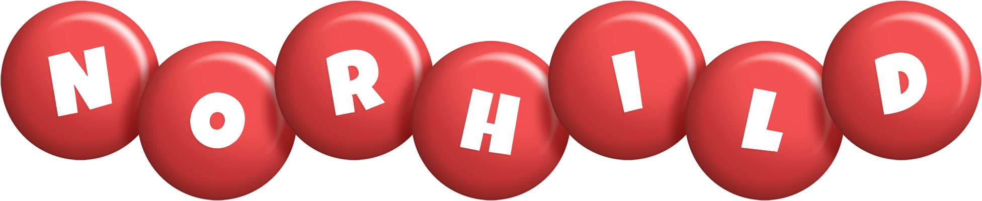Norhild candy-red logo