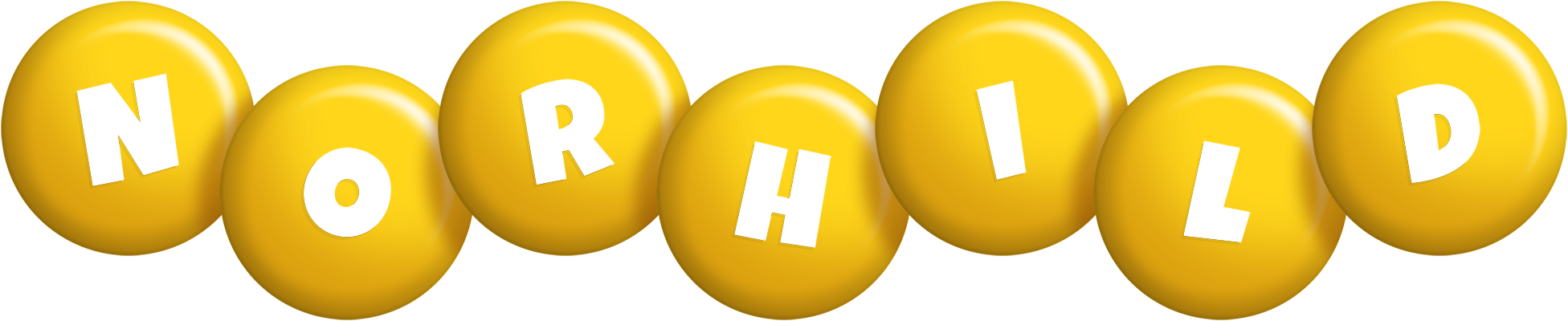 Norhild candy-yellow logo