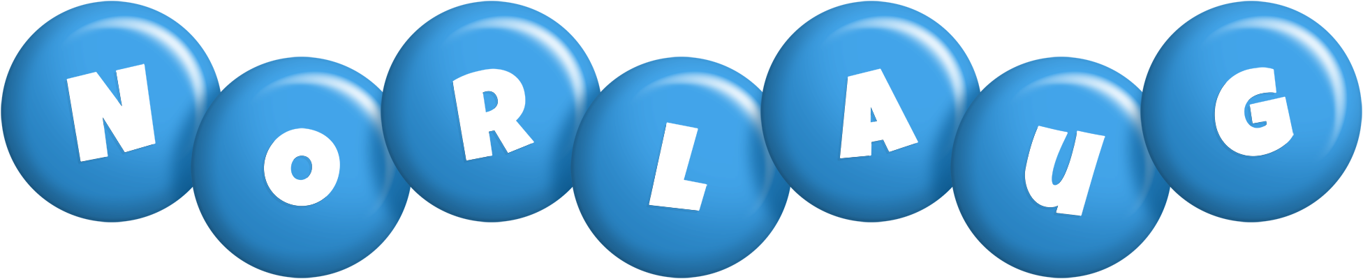 Norlaug candy-blue logo