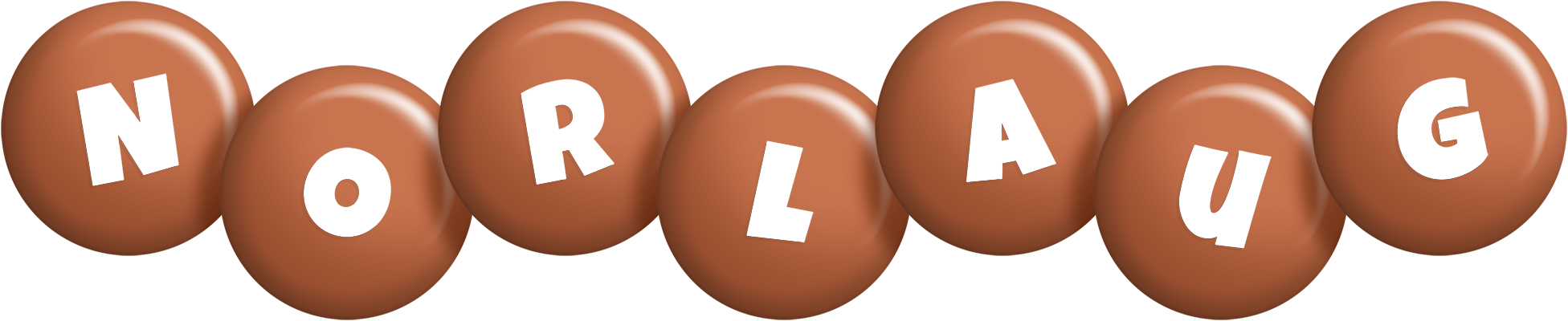 Norlaug candy-brown logo
