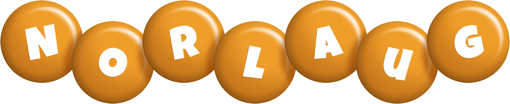 Norlaug candy-orange logo