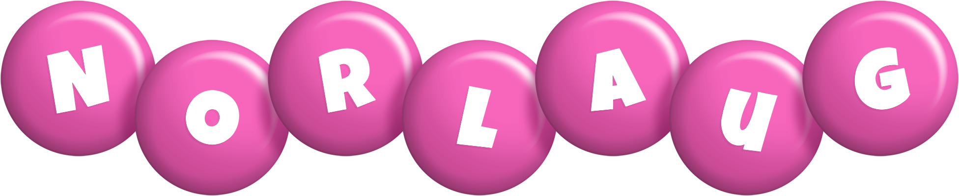 Norlaug candy-pink logo