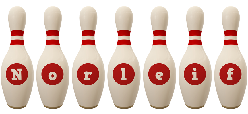 Norleif bowling-pin logo