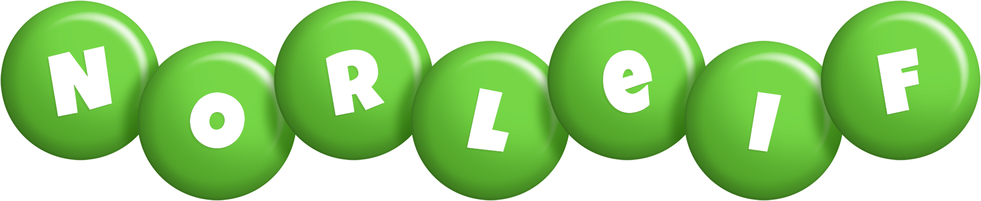 Norleif candy-green logo