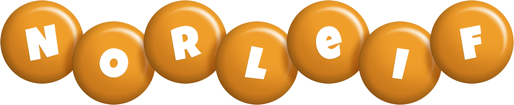 Norleif candy-orange logo