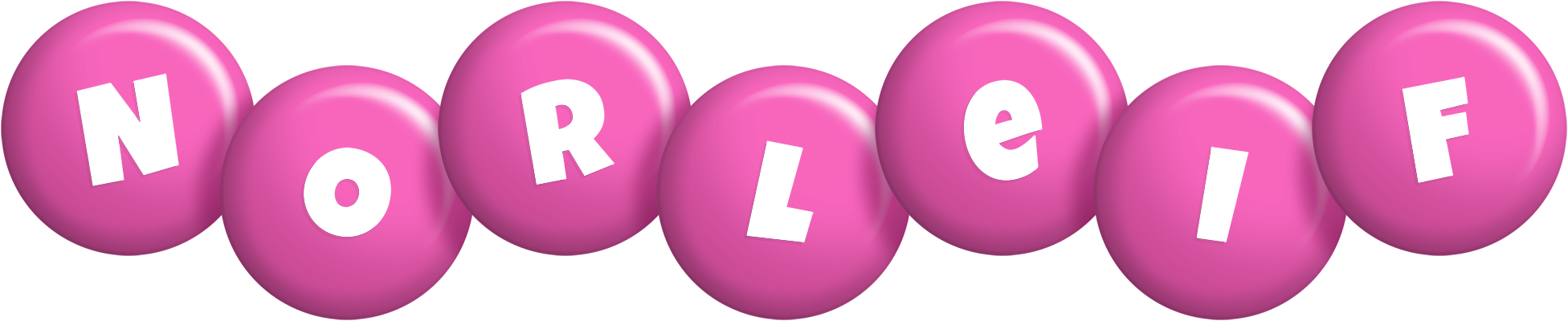 Norleif candy-pink logo