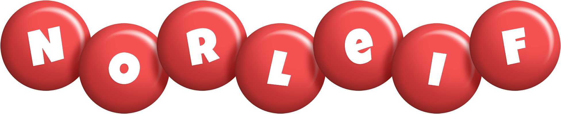 Norleif candy-red logo