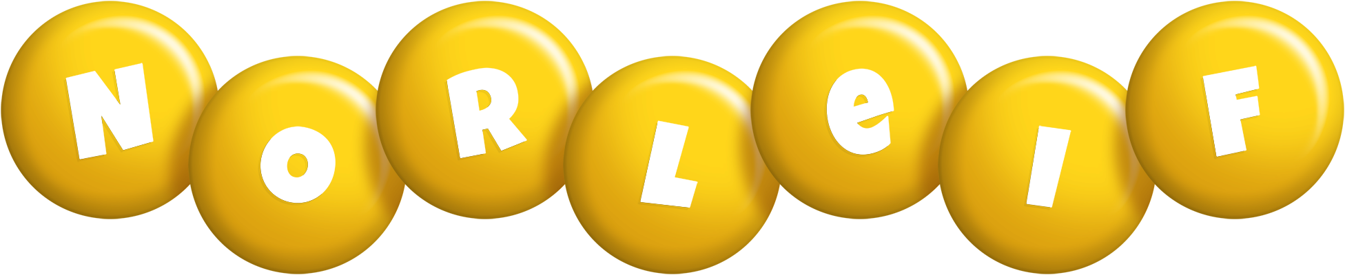 Norleif candy-yellow logo