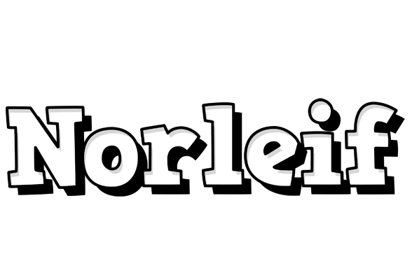 Norleif snowing logo