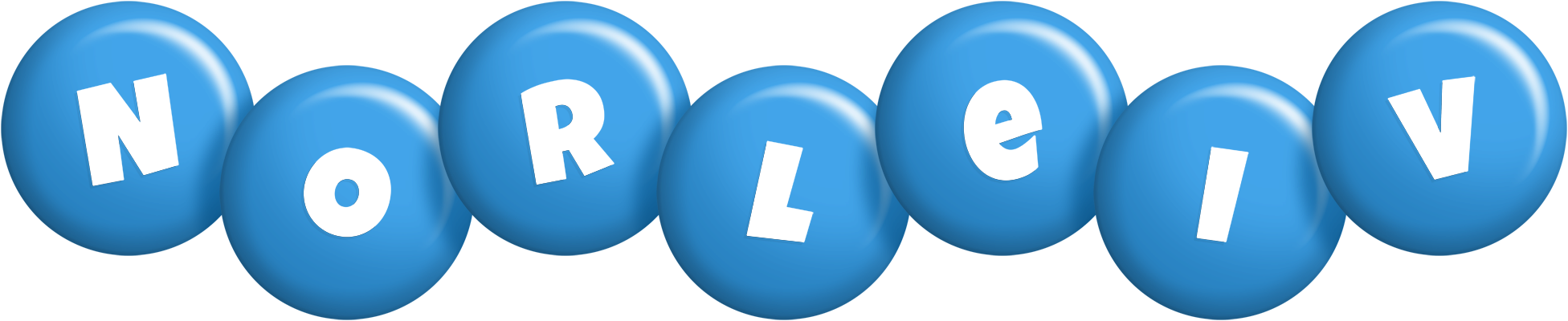 Norleiv candy-blue logo